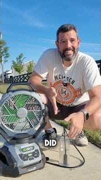 The EGO 10” Oscillating Fan can cool down ANY situation, and I can prove it.