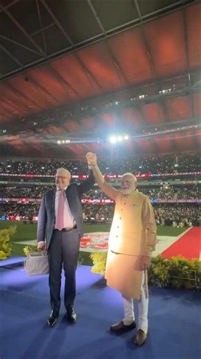 An electrifying welcome for PM Modi in Melbourne