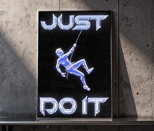 Just Do It Motivational Poster | Inspirational Quote Wall Art | Digital Download - Etsy