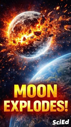 What if the Moon suddenly exploded? 💥 🌒 #moon #spacefacts #astronomy #sciencefacts #universe