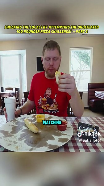 Part 2 - shocking the locals by attempting the undefeated 100 pounder pizza challenge #challenge #foodchallenge #foodies #eat #mukbang