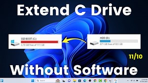 19 reactions | How to Extend C Drive in Windows 11 & 10 | Increase C Drive Space. #Windows11 #windows10 #windows #phone #computer | Technical Gram | Facebook