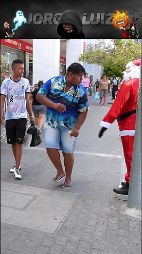 Engaging Santa Claus Pranks in Urban Settings