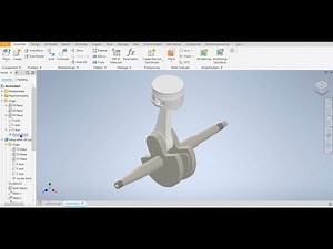 Autodesk Inventor 2020-2 &3 #inventor Simple piston and assembly tutorial