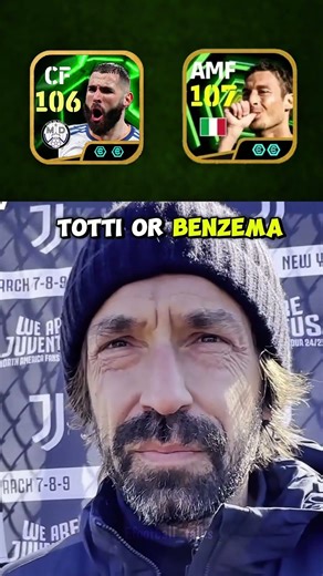 Andrea pirlo pick the best attacker in football😱 #efootball #efootballmobile