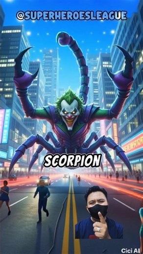 villain & superhero shaped a giant scorpion 💥 Avengers Marvel Character #shorts #marvel #spiderman