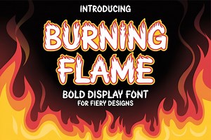Burning Flame Font: Fire Alphabet (SVG, OTF, TTF) - Etsy