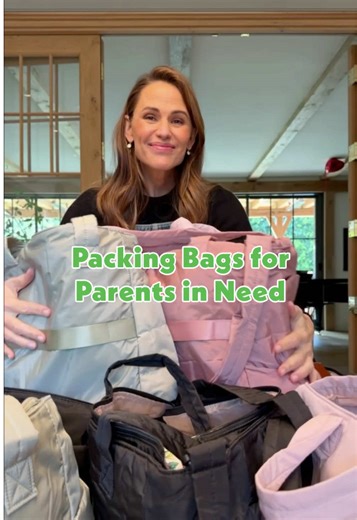 These diaper bags stuffed with snacks, baby essentials, and super-soft pajamas from our limited-edition @Carter’s Upon a Farm collab are headed where they're needed most 💚 Thank you to our partners at @Save the Children US for helping get these into the hands of growing families who could use some extra support. @Jen Garner #diaperbag
