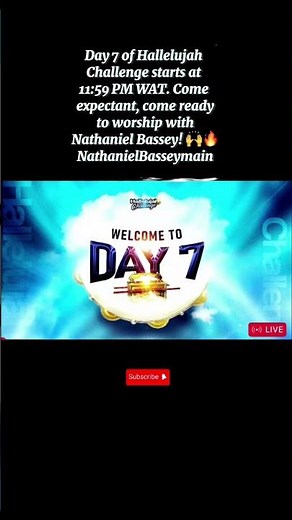 Hallelujah Challenge Day 7 Live with Nathaniel Bassey – Worship & Prayer at 11:59 PM WAT