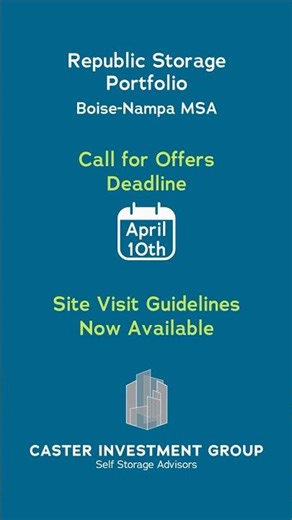 Republic Storage Portfolio - Call for Offers Reminder