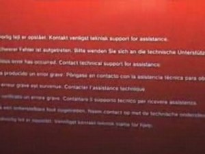 Sony Playstation 3 Red Screen of Death