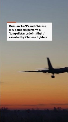 Russian bombers join Chinese air patrol near Japan