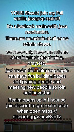 Join My Fun Minecraft Vanilla Java PvP Realm!