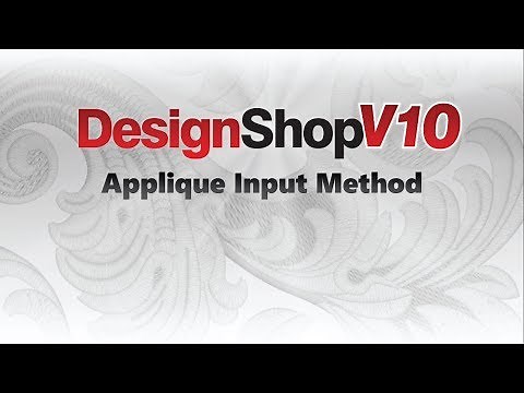 DesignShop V10 ~ Applique Input Method