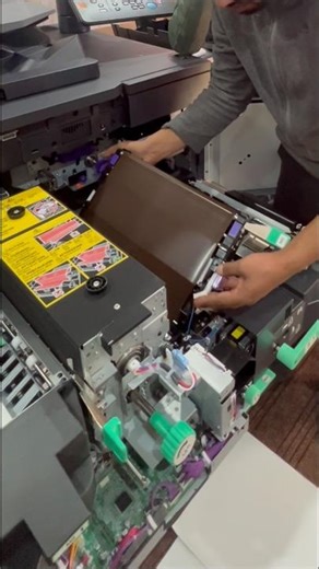 AccurioPrint 2100 Transfer Belt Installation | High Speed Printer Setup Complete #Shorts #Printer