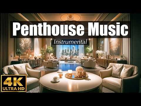 Luxury PENTHOUSE Instrumental MUSIC ✨ 4K ULTRA HD | Lounge & Background Music
