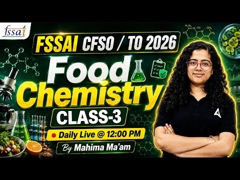 FSSAI CFSO/TO 2026 | FSSAI CFSO/TO Food Chemistry | Classification of carbohydrates lecture #1