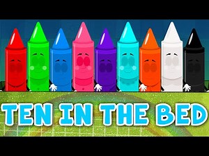 Ten In The Bed | Crayons Nursery Rhymes | Baby Songs | Videos For Childrens