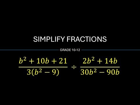 Simplify Fractions Using Multiplication and Division | Math Made Easy