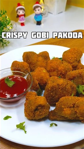 Ultimate Crispy Gobi Pakoda Recipe ✨ #shorts #food #recipe #pakoda #cauliflower #trending #viral