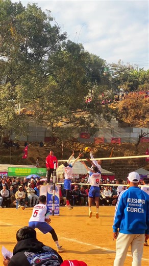 Powerful Volleyball Spike by Apsos Sahi