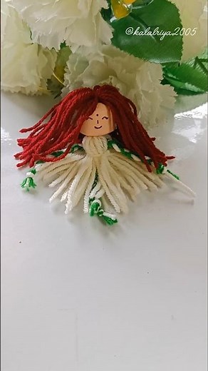 DIY Yarn Doll Making | Cute & Easy Handmade Doll Tutorial #shorts #diy