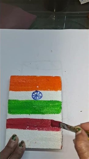 #independence day flag beautiful drawing 🇮🇳🇮🇳 🇦🇹#trending#indianflag#shorts#creative#painting