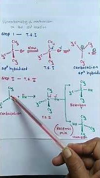 SN1 Mechanism ll Stereochemistry and mechanism of SN1 reaction
