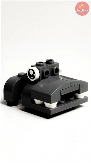 Building a Cute LEGO Hippo From Simple Pieces #lego #stopmotion