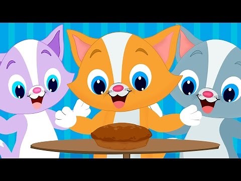 Three Little Kittens 🐱🐱 | 3 Little Kittens Lost Their Mittens Song 🐱🐱 | Nursery Rhyme With Lyrics 🐱🐱