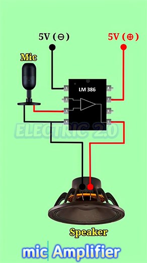 2.8K views · 18 reactions | mic Amplifier circuit #electronics #diy #Amplifier #mic | Electric 2.0 | Facebook