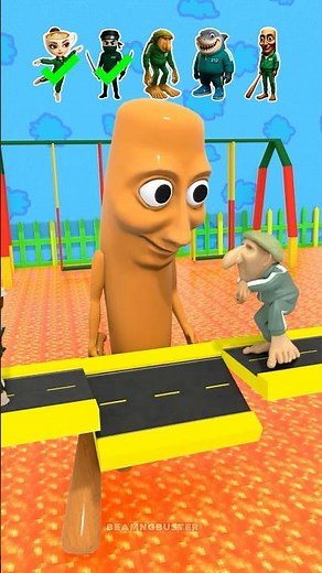 Squid Game Weird Italian Characters vs Lava Challenge – BeamNG Drive