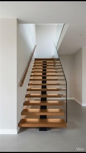 Old Staircase Makeover → Modern Floating Steel Stairs ! #home #diy #interior444 #staircase