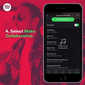 34K views · 92 reactions | Stop. Collaborate. Listen. A Spotify Collaborative Playlist lets any of your friends add, delete, and reorder tracks with just one share. | Spotify | Facebook