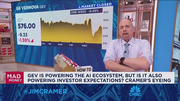GE Vernova did nothing wrong, it's the stock that got ahead of itself, says Jim Cramer