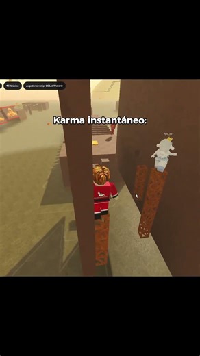 karma instantaneo 💀 #roblox #instantkarma #fails
