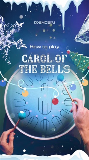 How to play Carol of the Bells on a tongue drum. Grab your New Wave 15 or open the virtual tongue drum using the link in our bio. Learn the melody and create a magical atmosphere at home. We’d love to see your playing videos 💛
