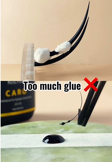 Perfect Glue Amount for Flawless Lash Extensions