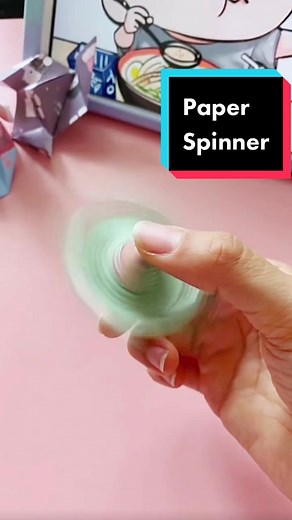 You can spin with just a breath, super fun fidget spinner Easy to learn fingertip spinner, it's time to challenge your lungs quantity #origami #origamitutorial #origamichallenge #origamitiktok #easyorigami #spinner #spinne #paperspinner