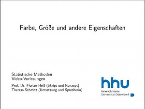 Statistik 1: 3.4. Farbe, Größe und andere Eigenschaften