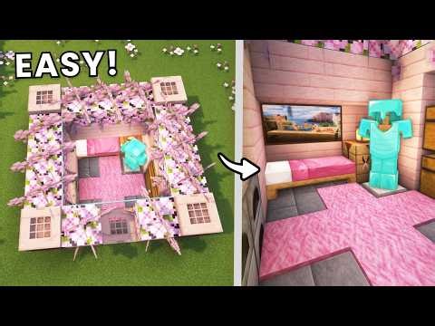 Minecraft Cherry Blossom Underground House 🌸🏡 (Cozy + Aesthetic Build)