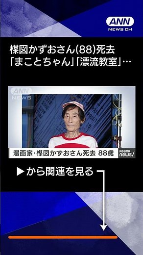 【訃報】漫画家の楳図かずおさん（88）死去 代表作に「まことちゃん」など