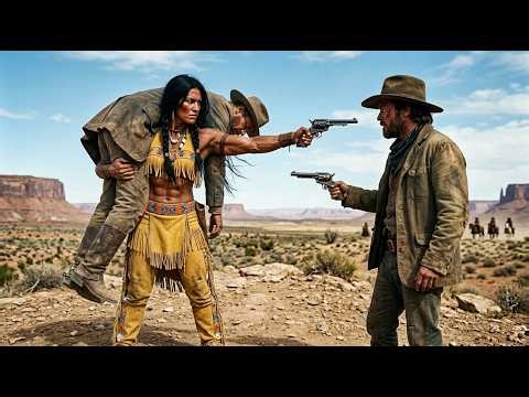 “He’s Mine to Protect.” — Giant Apache Woman Stuns Bandits Carrying Rancher | old West Cowboy