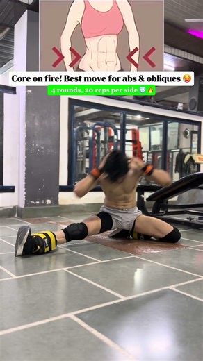Burn fat, build abs, define obliques — all at once 🔥#core #workout #sachinhrfitness #youtubeshorts