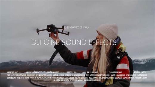 DJI 大疆无人机音效套装 无人机启动起飞 悬停 快速飞行 无人机飞过 从右到左 嗡嗡声 过渡 无人机音效 DJI CINE SOUND EFFECTS