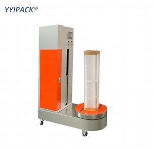 [Hot Item] Hb-600f Automatic Luggage Wrapper Adjustable Rpm Suitcase Wrapping Machine