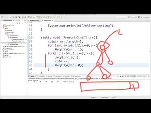 30- implement Heap Sort in Java