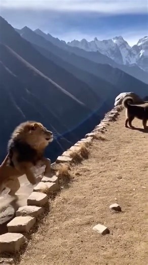 Tibetan Mastiff DESTROYS Lion - SAVES Baby! 새끼 구출 赤ちゃん救出 #viral #tibetanmastiff #wildliferescue