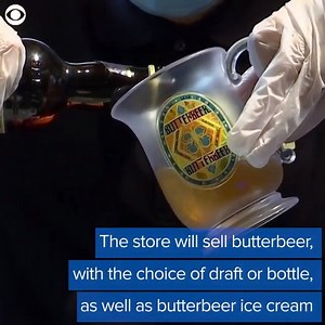 CHEERS: Take a look inside the official Harry Potter flagship store in New York City. Fans will be able to sample a glass of butterbeer starting on June 3. | CBS Newspath