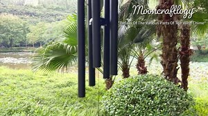 Sympathy Wind Chimes for Loss of Loved One, Memorial Windchimes for Lost Father Mother, Remembrance Bereavement Gift with Card, in Memory of Dad Mom Metal Funeral Decor for Garden Outdoor (39“ Gold)